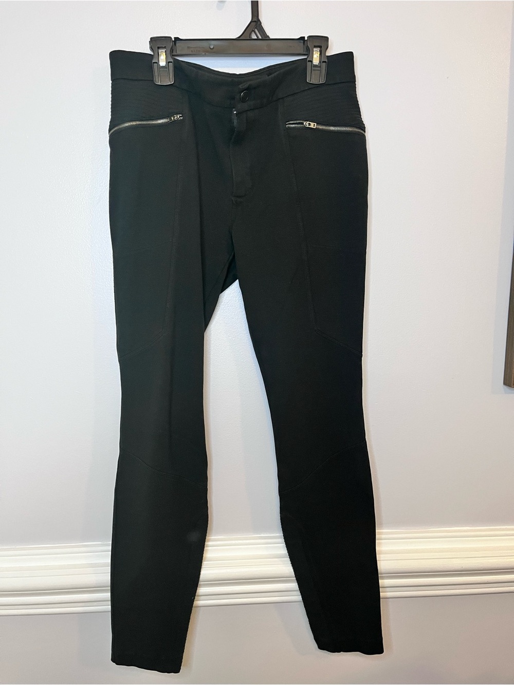 Athleta Black Zip-Pocket Slim Pants